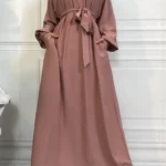 حار سيلي أسلوب بسيط فساتين مغربية قفطان تركيا بلون الخليج عبايات المرأة الإسلامية فستان طويل مسلم السعودية رداء رمضان 2