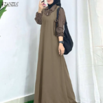 فستان عباية نسائي من ZANZEA لرمضان، فستان طويل ماكسي مخطط بتصميم خليط الأقمشة، فستان كاجوال بأكمام كاملة فضفاض، قفطان دبي