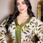 فستان إسلامي للنساء فساتين ماكسي صيفية غير رسمية عبايات من الساتان للنساء فستان فضفاض بأكمام كاملة مطبوع عليه زهور 1
