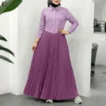 فستان نسائي طويل أنيق من ZANZEA بتصميم عباية مسلمة مرقعة، فستان كاجوال بأكمام طويلة مطوي، قفطان فضفاض، رداء رمضان نسائي