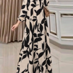 فستان إسلامي نسائي مطبوع عليه زهور من zazEA ، فستان صيفي بوهيمي ، فستان طويل ، ملابس إسلامية ، موضة الخريف 1