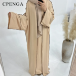 فستان إسلامي محتشم للنساء ، عربي ، حجاب سادة ، عباية ، رمضان ، ملابس إسلامية ، فساتين طويلة الأكمام ، تركيا ، 3 * 4