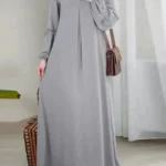 فستان قفطان نسائي غير رسمي مزين بالترتر ، عباية إسلامية ، فساتين حفلات إسلامية ، فساتين دبي ، كم فانوس ، لون سادة ، رمضان ، العيد 2