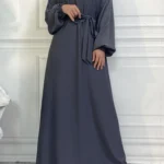 حار سيلي أسلوب بسيط فساتين مغربية قفطان تركيا بلون الخليج عبايات المرأة الإسلامية فستان طويل مسلم السعودية رداء رمضان 5